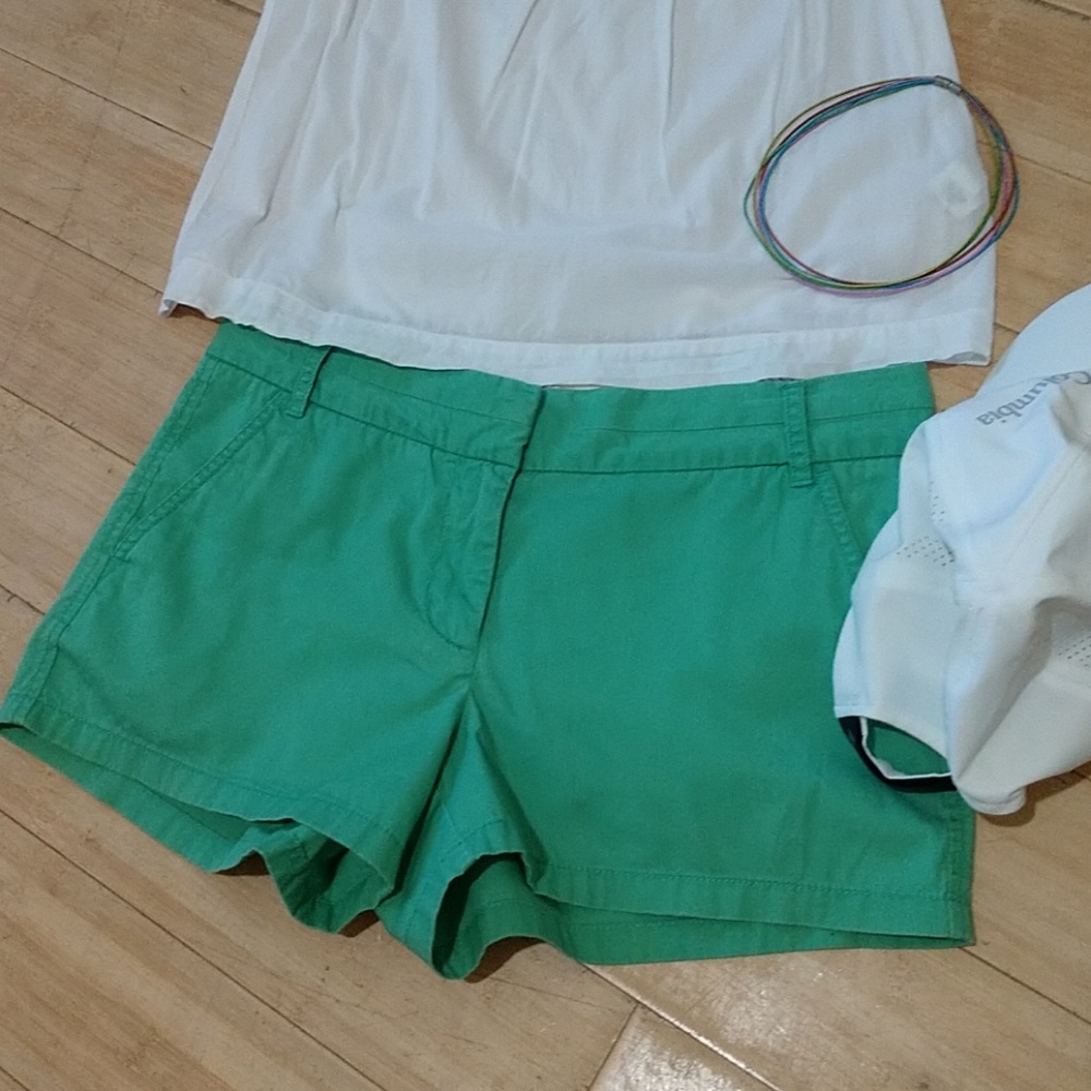 5/$25 Mint green J. Crew chino style short shorts, 4